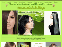 Tablet Screenshot of hennamanufacturers.com